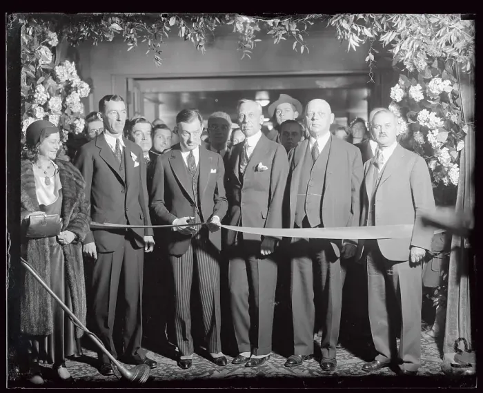 Framed Print : James Walker with Auto Executives Framed Print : James Walker with Auto Executives