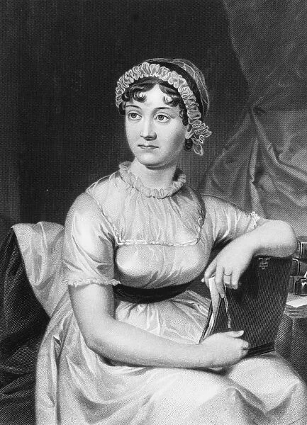 Jane Austen. English novelist Jane Austen from an original family portrait
