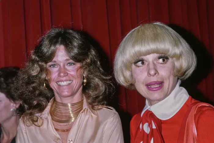Framed Print : Jane Fonda And Carol Channing Framed Print : Jane Fonda And Carol Channing