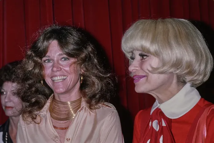 Framed Print : Jane Fonda And Carol Channing Framed Print : Jane Fonda And Carol Channing