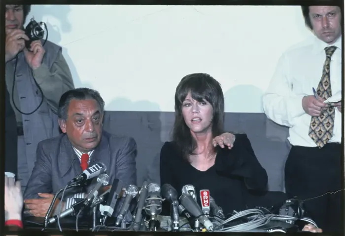 Framed Print : Jane Fonda During Press Conference Framed Print : Jane Fonda During Press Conference