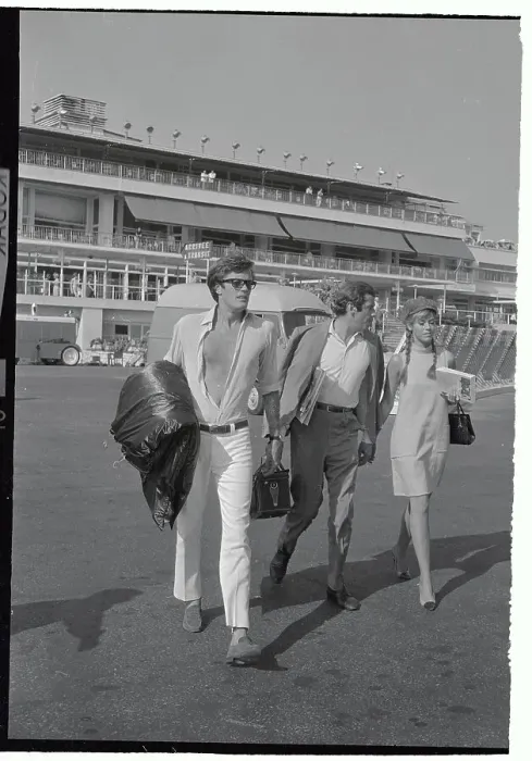 Framed Print : Jane Fonda with Roger Vadim and Peter Fonda