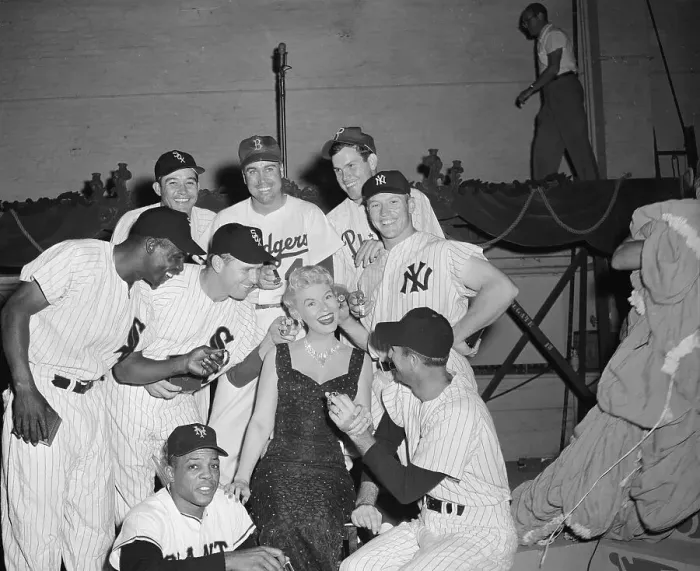 Framed Print : Jane Morgan and the All American Baseball Team Framed Print : Jane Morgan and the All American Baseball Team