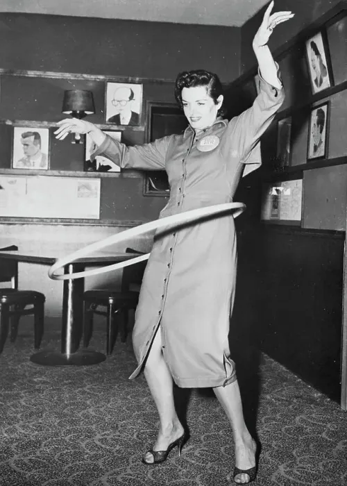 Framed Print : Jane Russell Hula Hoops At Sardi'S Tv Ro Framed Print : Jane Russell Hula Hoops At Sardi'S Tv Ro