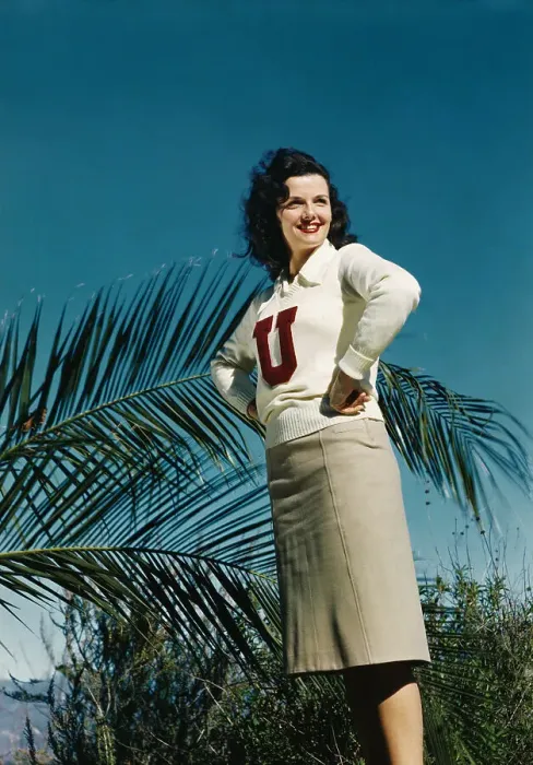 Framed Print : Jane Russell Wearing Insignia Sweater Framed Print : Jane Russell Wearing Insignia Sweater