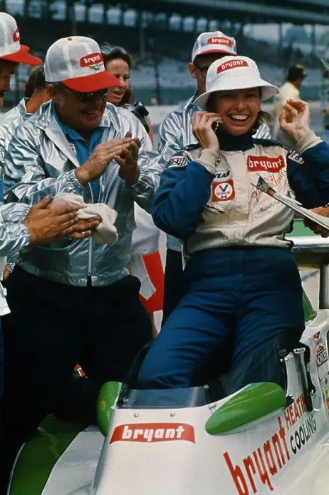Framed Print : Janet Guthrie After Passing Qualifications to Race Framed Print : Janet Guthrie After Passing Qualifications to Race