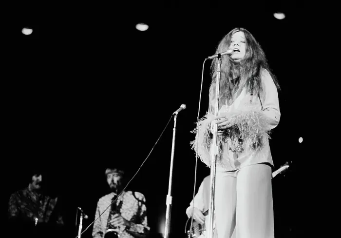 Janis Joplin with Kozmic Blues Band Print, 1968. Art Prints