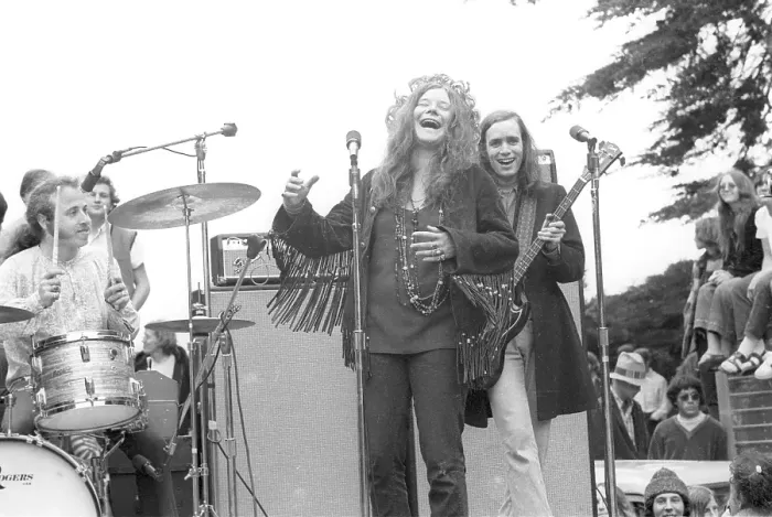 Framed Print : Janis Joplin With Big Brother At Golden Gate Park Framed Print : Janis Joplin With Big Brother At Golden Gate Park