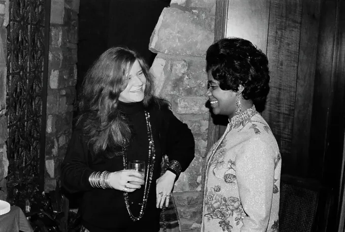 Framed Print : Janis Joplin And Carla Thomas Framed Print : Janis Joplin And Carla Thomas