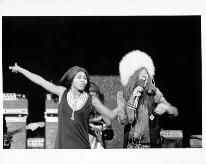Framed Print : Janis & Tina Performing Framed Print : Janis & Tina Performing