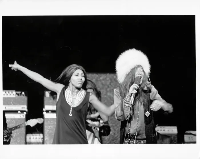 Framed Print : Janis & Tina Performing Framed Print : Janis & Tina Performing