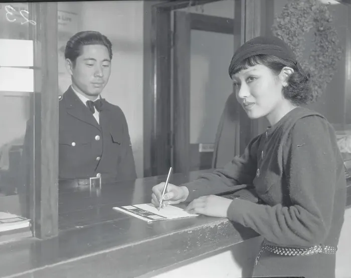 Framed Print : Japanese Actress Toshia Mori at Telegraph Window Framed Print : Japanese Actress Toshia Mori at Telegraph Window
