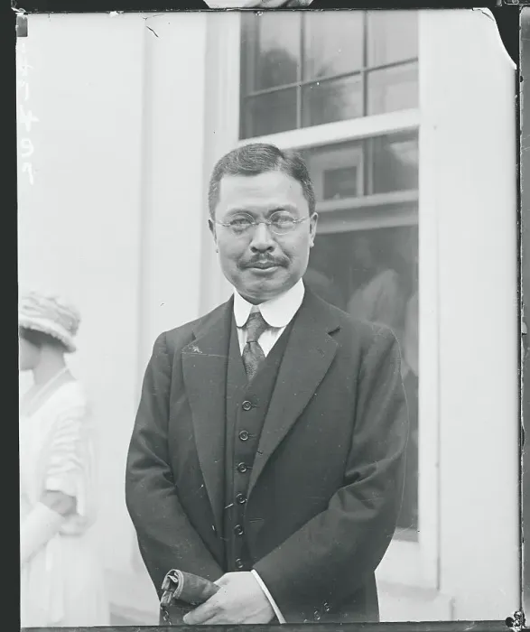 Framed Print : Japanese Ambassador Kijuro Shidehara Posing near Window Framed Print : Japanese Ambassador Kijuro Shidehara Posing near Window