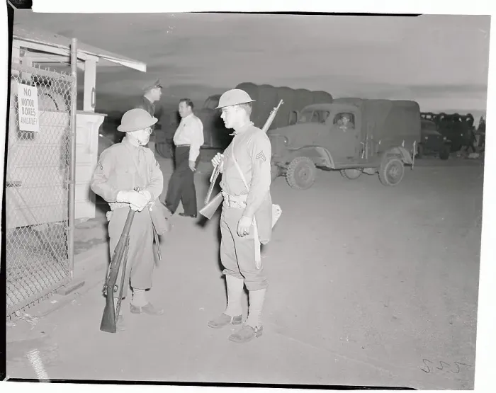 Framed Print : Two Japanese-American Soldiers Framed Print : Two Japanese-American Soldiers