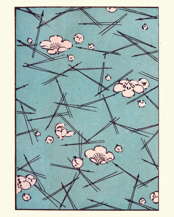 Framed Print : Japanese art, Flowers on ice pattern, 19th Century Framed Print : Japanese art, Flowers on ice pattern, 19th Century