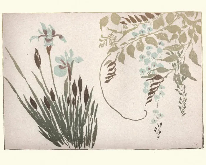 Framed Print : Japanese Art, Flowers by Massayoshi