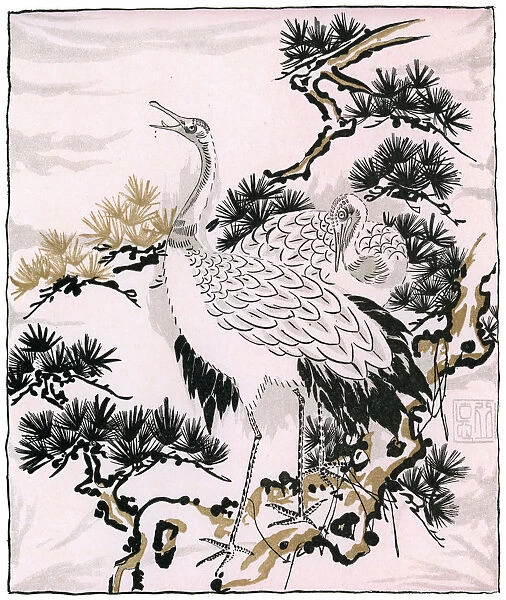 Japanese Art - Picture of a Crane