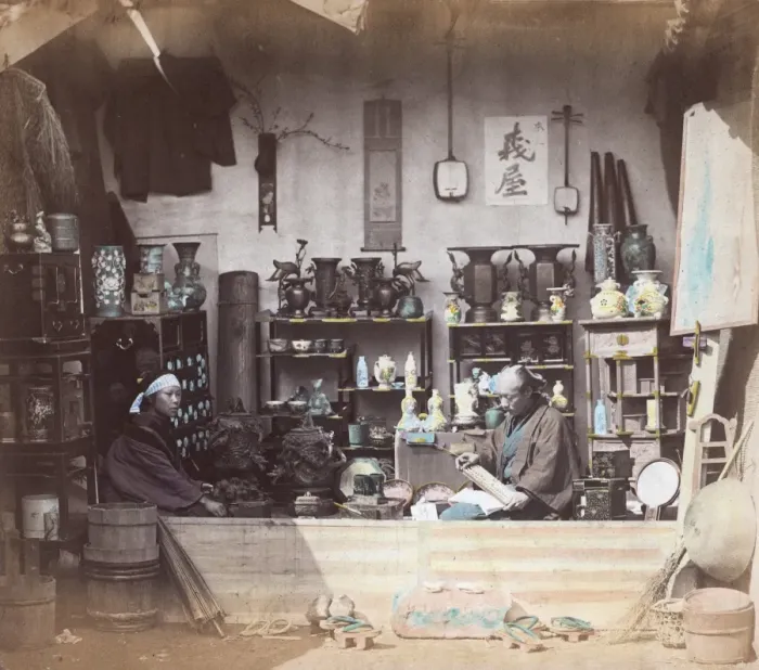 Framed Print : Japanese Curiosity Shop Framed Print : Japanese Curiosity Shop