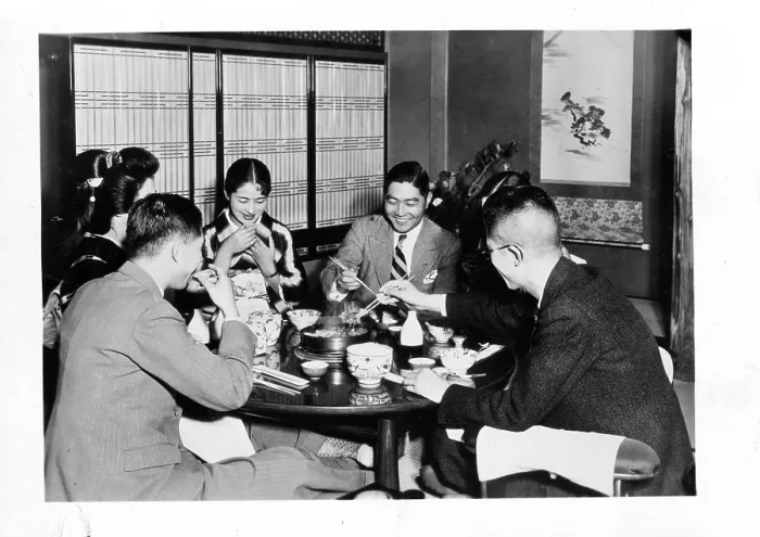 Framed Print : A Japanese Family In Japan Framed Print : A Japanese Family In Japan