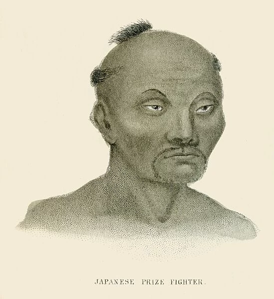 Japanese fighter illustration 1859