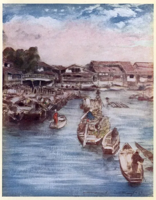 Framed Print : Japanese fishing village, boats, Art, Japan 19th Century Framed Print : Japanese fishing village, boats, Art, Japan 19th Century