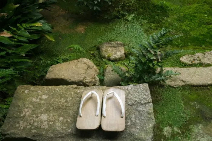 Framed Print : Japanese geta, or wooden slippers, outside an inn, Kyoto, Honshu, Japan Framed Print : Japanese geta, or wooden slippers, outside an inn, Kyoto, Honshu, Japan