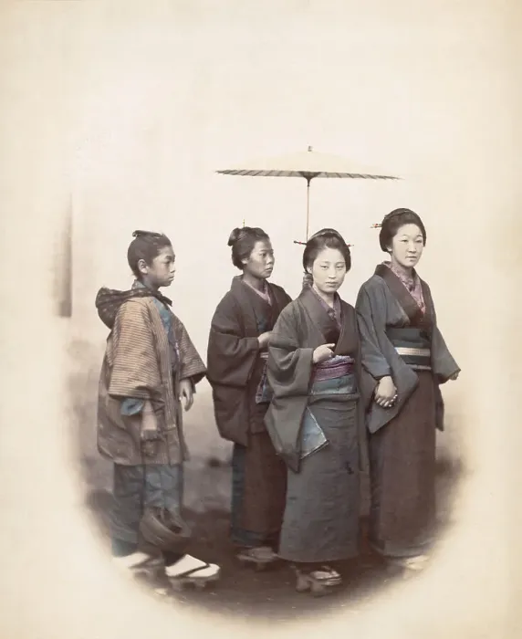 Framed Print : Japanese Girls Framed Print : Japanese Girls