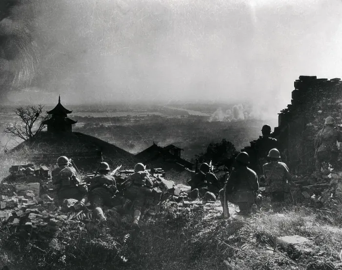Framed Print : Japanese Infantry Unit Approaching Nanking Framed Print : Japanese Infantry Unit Approaching Nanking