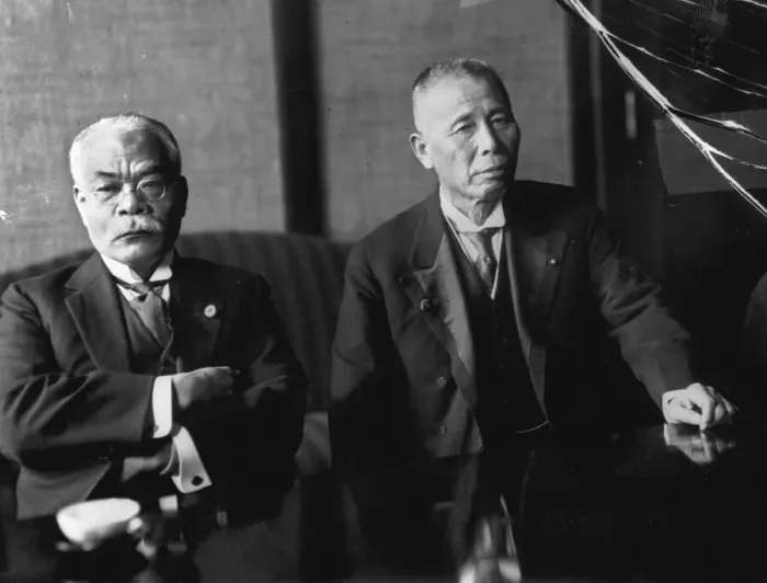 Framed Print : Japanese Leaders Hamaguchi and Tanaka Framed Print : Japanese Leaders Hamaguchi and Tanaka