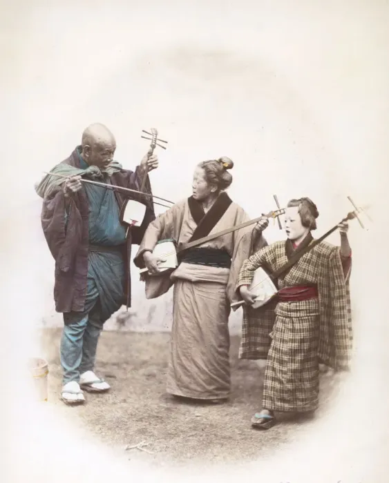 Framed Print : Japanese Musicians Framed Print : Japanese Musicians