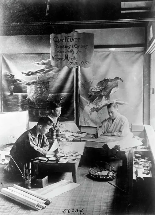 Framed Print : Japanese Painter'S Work Room Framed Print : Japanese Painter'S Work Room