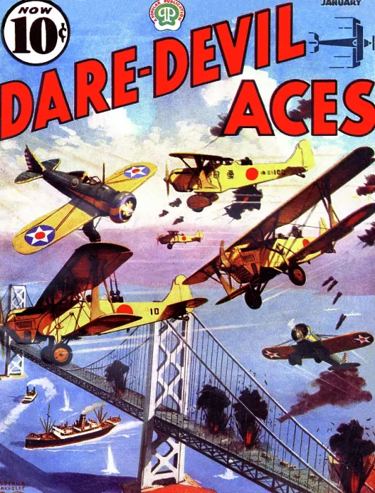 Framed Print : Japanese Planes attack the American Coast & Seek to destroy bridge Framed Print : Japanese Planes attack the American Coast & Seek to destroy bridge