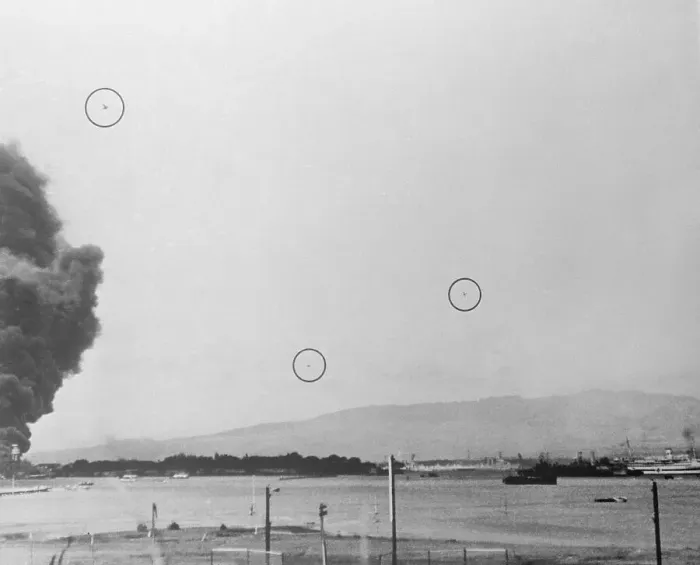 Framed Print : Japanese Planes Attacking Pearl Harbor Framed Print : Japanese Planes Attacking Pearl Harbor