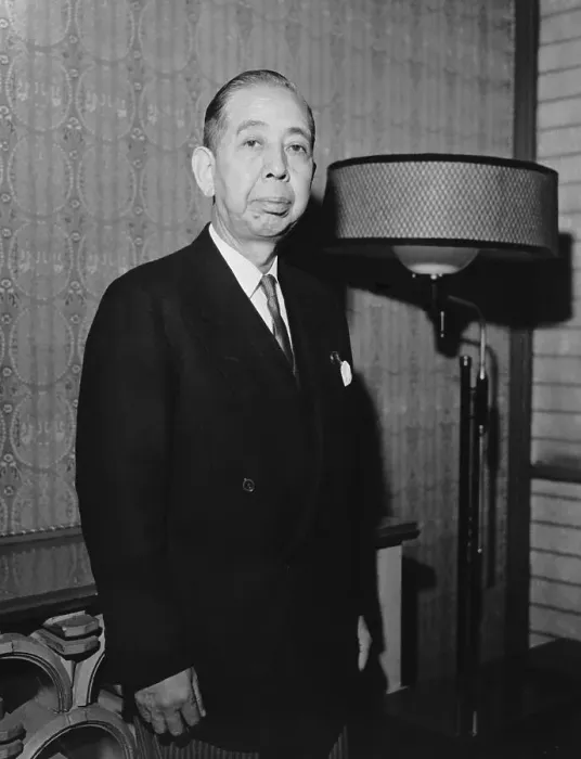 Framed Print : Japanese Prime Minister Nobusuke Kishi Framed Print : Japanese Prime Minister Nobusuke Kishi