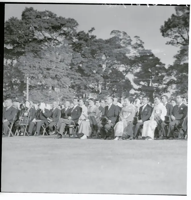 Framed Print : Japanese Royal Family Attending Garden Ceremony Framed Print : Japanese Royal Family Attending Garden Ceremony