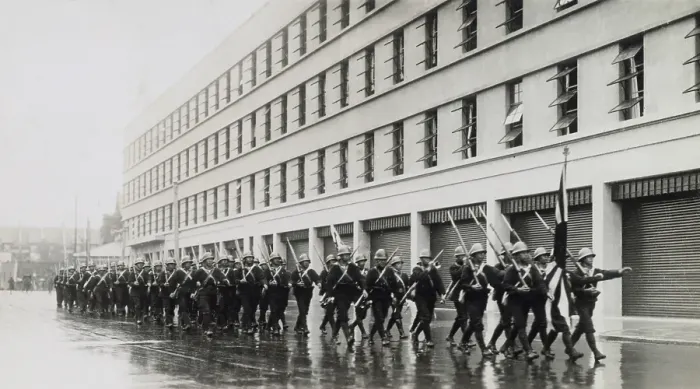 Framed Print : Japanese Troops In China