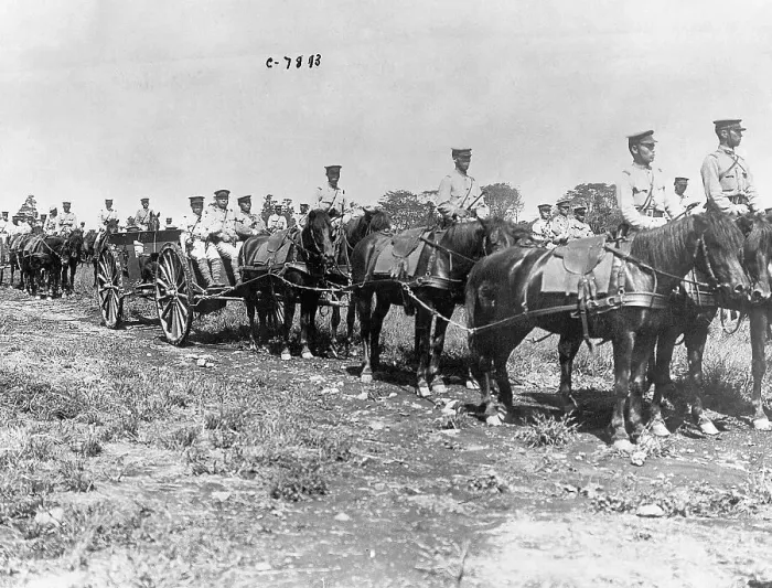 Framed Print : Japanese Troops on Horseback Framed Print : Japanese Troops on Horseback