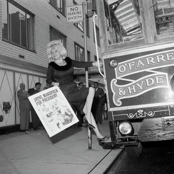 Framed Print : Jayne Mansfield Promoting Book Framed Print : Jayne Mansfield Promoting Book