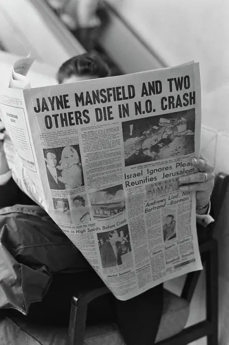 Framed Print : Jayne Mansfield's Death Framed Print : Jayne Mansfield's Death