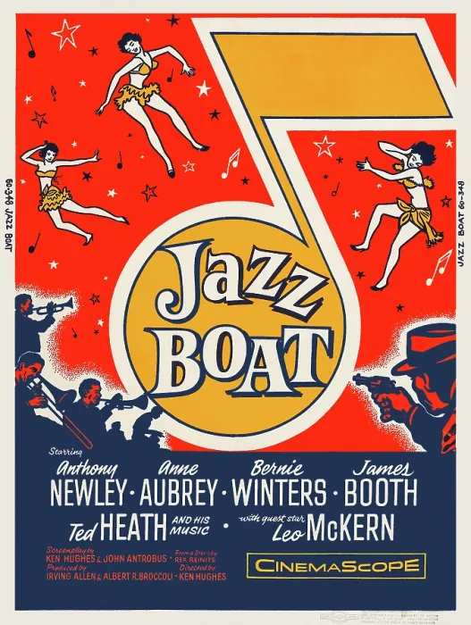 Framed Print : Jazz Boat. Window card style movie poster to the film Jazz Boat Framed Print : Jazz Boat. Window card style movie poster to the film Jazz Boat