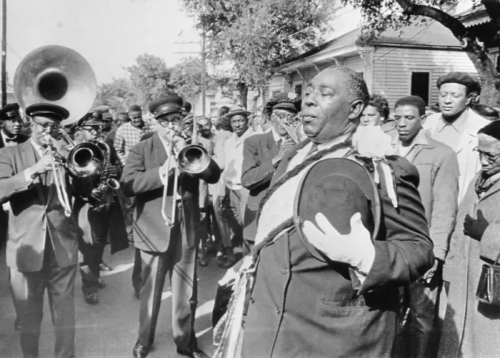 Framed Print : Jazz Funeral For Bandleader John Casimir Framed Print : Jazz Funeral For Bandleader John Casimir