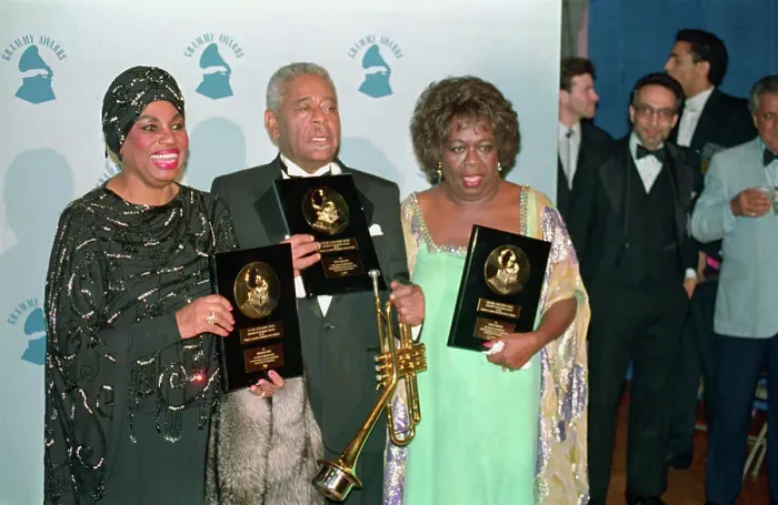 Framed Print : Jazz Grammy Recipients Posing Together at Ceremonies Framed Print : Jazz Grammy Recipients Posing Together at Ceremonies