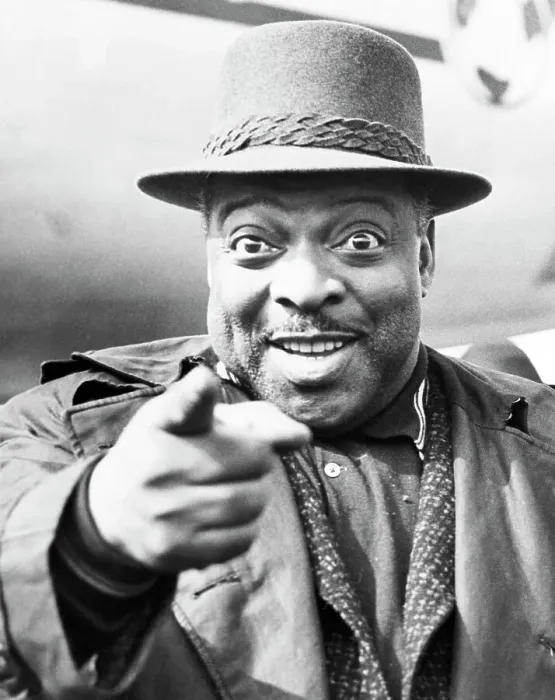 Framed Print : Jazz Musician Count Basie Pointing to Camera Framed Print : Jazz Musician Count Basie Pointing to Camera