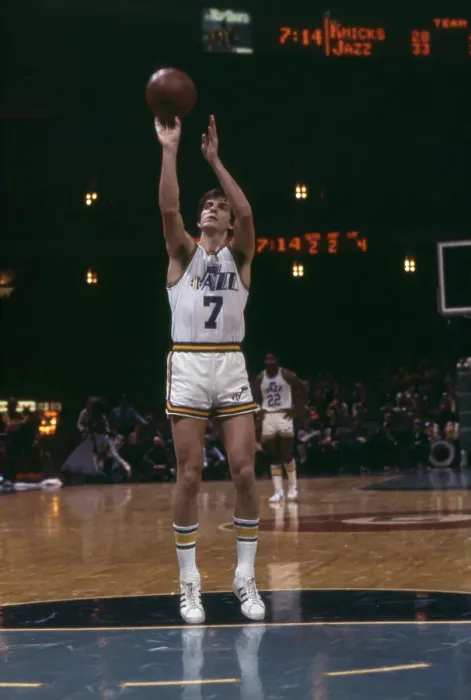 Framed Print : Jazz Player Pete Maravich in Basketball Action Framed Print : Jazz Player Pete Maravich in Basketball Action