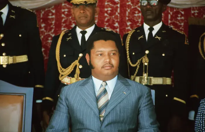Framed Print : Jean-Claude Duvalier at Podium Framed Print : Jean-Claude Duvalier at Podium