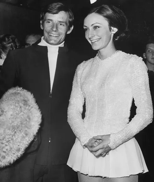 Framed Print : Jean-Claude Killy and Peggy Fleming at 1968 Winter Olympics Framed Print : Jean-Claude Killy and Peggy Fleming at 1968 Winter Olympics