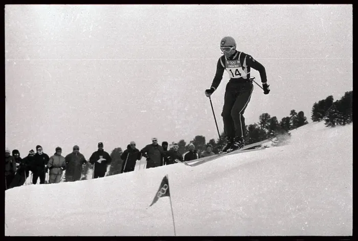 Framed Print : Jean-Claude Killy Zooming Down Slope Framed Print : Jean-Claude Killy Zooming Down Slope