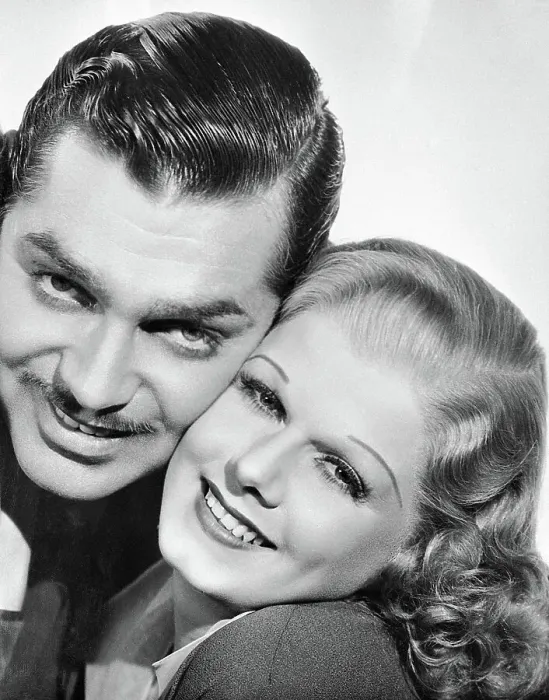 Framed Print : Jean Harlow and Clark Gable Cheek to Cheek Framed Print : Jean Harlow and Clark Gable Cheek to Cheek