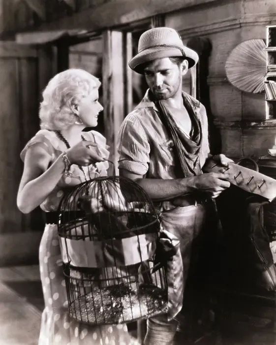 Framed Print : Jean Harlow and Clark Gable in Red Dust Framed Print : Jean Harlow and Clark Gable in Red Dust