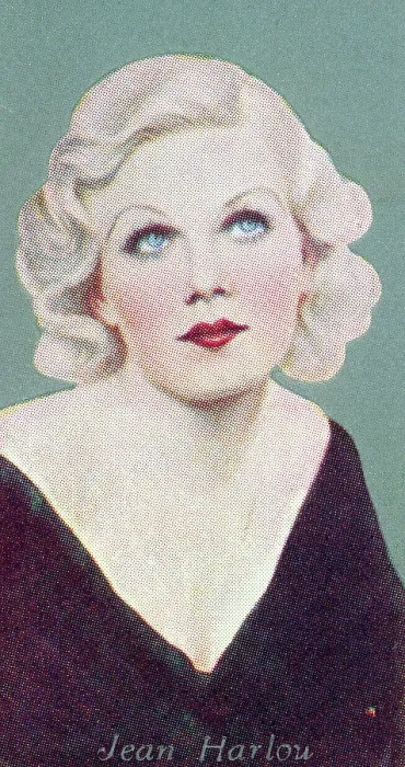 Framed Print : Jean Harlow, Film Favourites series, collectible Godfrey Phillips cigarette card, 1934 Framed Print : Jean Harlow, Film Favourites series, collectible Godfrey Phillips cigarette card, 1934